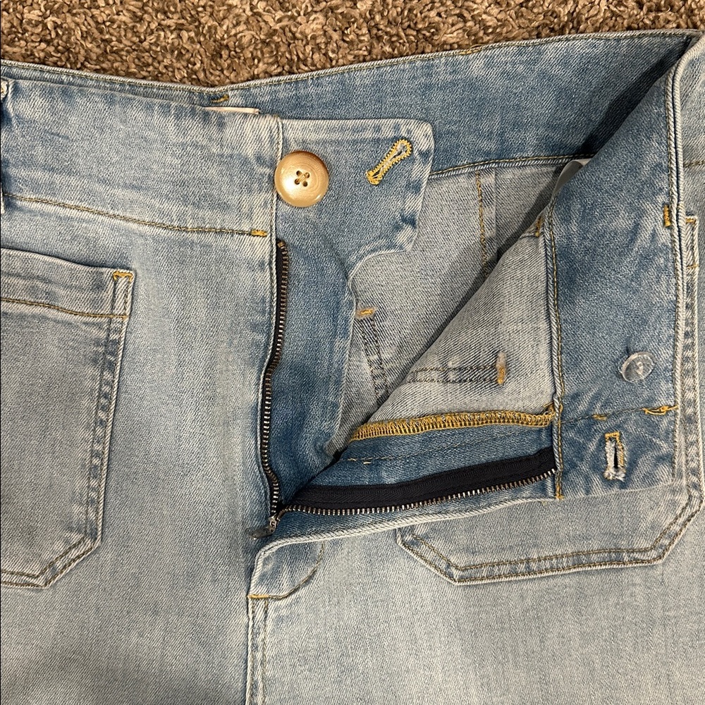 Anthropologie Maeve Light Wash Wide-Leg Jeans Size 32 - Picture 5 of 8